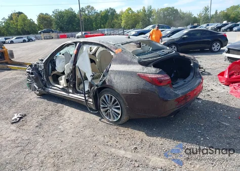 2018 Infiniti Q50 3.0T Luxe z USA, uszkodzony, nr VIN JN1EV7AR5JM438703